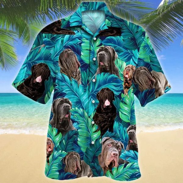 Happy Neapolitan Mastiff Dog Lovers Palm Tree Hawaiian Shirt Jezsport.com