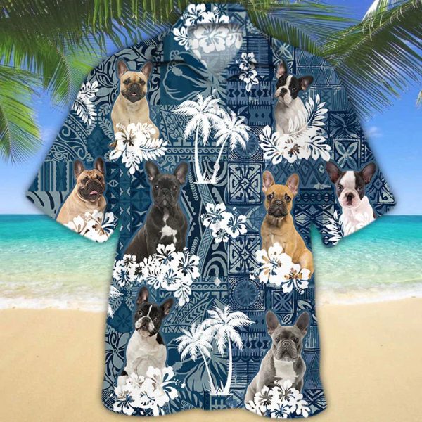 French Bulldog Flower Vintage Vibe Hawaiian Shirt For Men & Women Jezsport.com