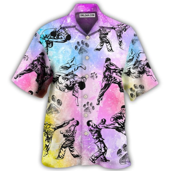 Karate And Dogs I Like - Hawaiian Shirt Jezsport.com