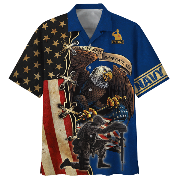 Navy All Gave Some Some Gave All Veteran Hawaiian Shirt Jezsport.com