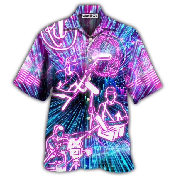 Sound Engineer Neon Style - Hawaiian Shirt Jezsport.com