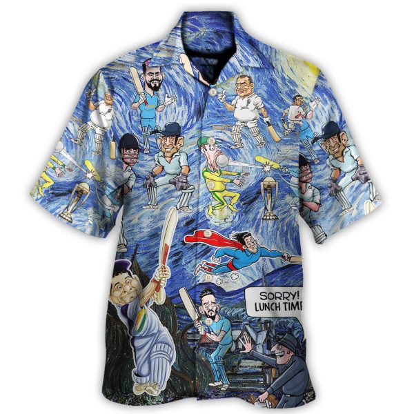 Cricket Sport Funny Play Amazing Starry Night Style - Hawaiian Shirt Jezsport.com