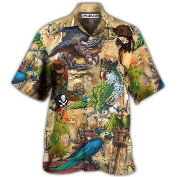 Parrot Pirates Life Vintage - Hawaiian Shirt Jezsport.com