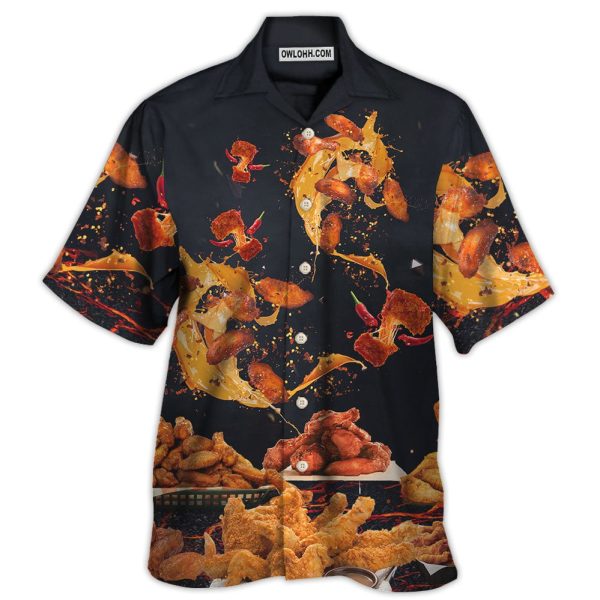 Food Chicken Wing Fast Food Delicious - Hawaiian Shirt Jezsport.com