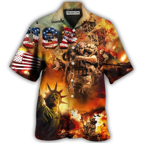 Veteran America Independence Day Veteran USA - Hawaiian Shirt Jezsport.com