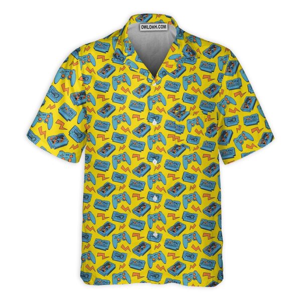 DnD Game Controller Yellow Pattern - Hawaiian Shirt Jezsport.com