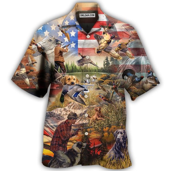 Hunting Independence Day Mallard Duck - Hawaiian Shirt Jezsport.com