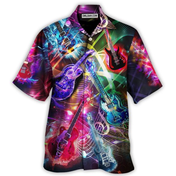 Guitar Is All You Need Neon Amazing - Hawaiian Shirt Jezsport.com