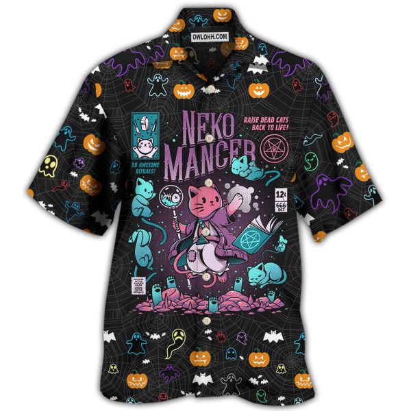 Cat Halloween Neko Mancer - Hawaiian Shirt Jezsport.com