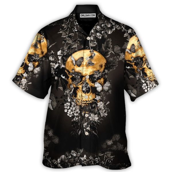 Skull Flowers Grow Out Of Dark Moments - Hawaiian Shirt Jezsport.com