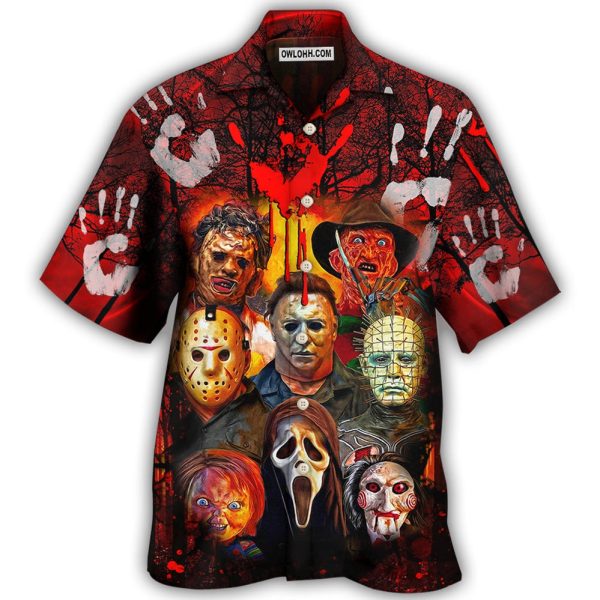Halloween Horror Movie Characters Blood Scary - Hawaiian Shirt Jezsport.com