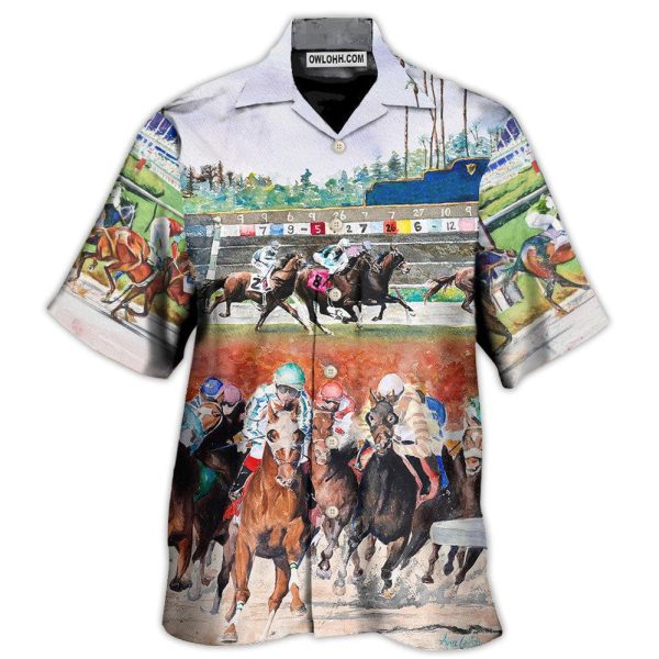 Horse Racing Wild Power - Hawaiian Shirt Jezsport.com