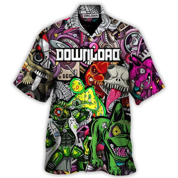 Music Event Download Festival Lover Colorful Art Style - Hawaiian Shirt Jezsport.com