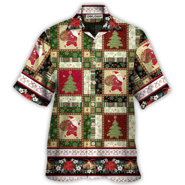 Christmas Santa And Fir-tree - Hawaiian Shirt Jezsport.com