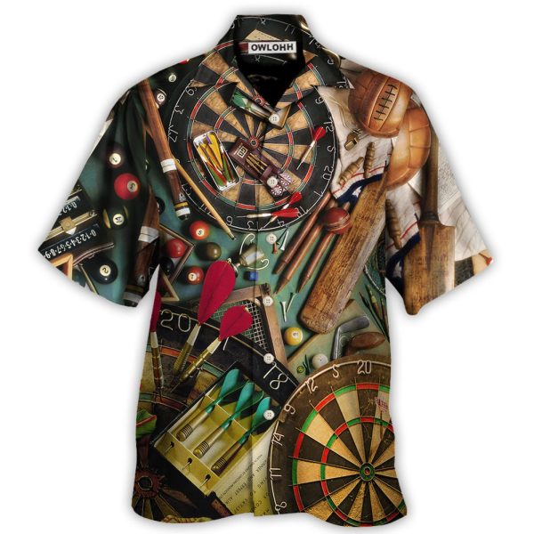 Dart World Okayest Dart Player - Hawaiian Shirt Jezsport.com