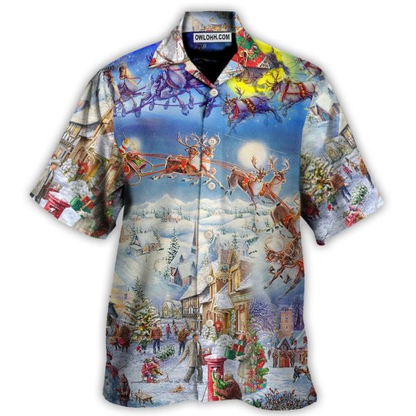 Christmas Be Santa With Reindeer - Hawaiian Shirt Jezsport.com