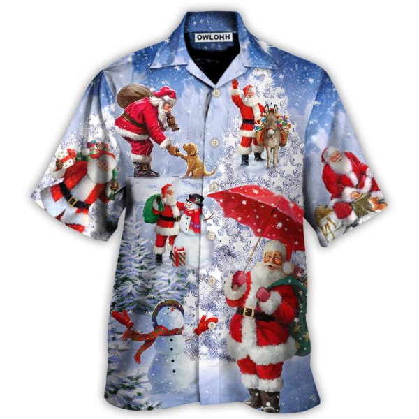 Christmas Santa Is Always With You Story Night Christmas Tree - Hawaiian Shirt Jezsport.com