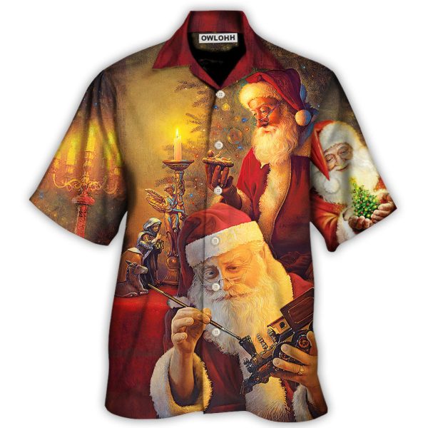 Christmas Santa Claus The Spirit of Christmas Art Style - Hawaiian Shirt Jezsport.com