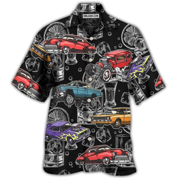 Car I Like Muscle Cars And Whiskey - Hawaiian Shirt Jezsport.com