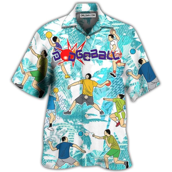 Dodgeball Ball Games Tropical Life - Hawaiian Shirt Jezsport.com