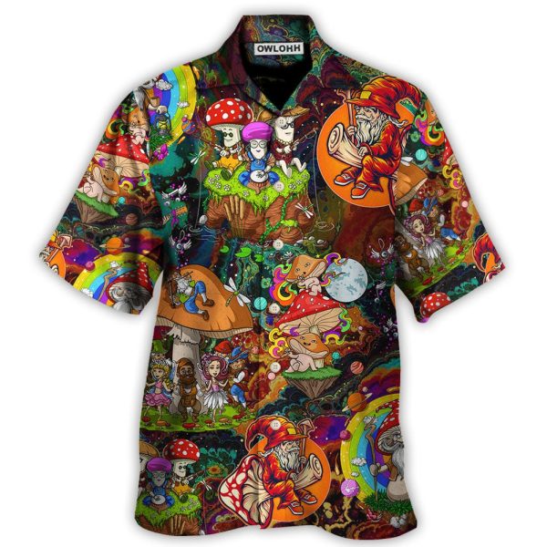 Hippie Mushroom Trippy Colorful Lover - Hawaiian Shirt Jezsport.com