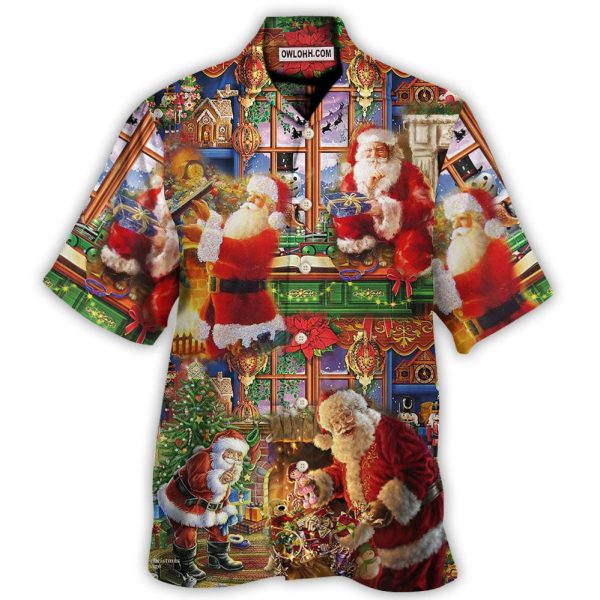 Santa Claus Christmas Merry Xmas - Hawaiian Shirt Jezsport.com