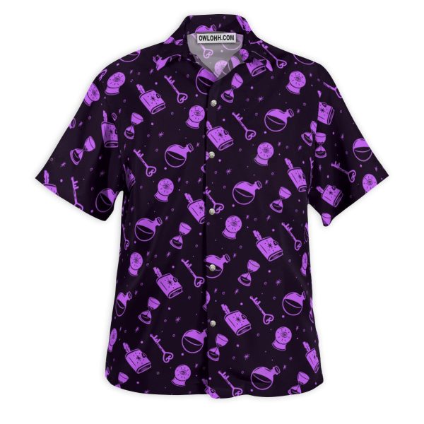 DnD Magical Purple Pattern - Hawaiian Shirt Jezsport.com