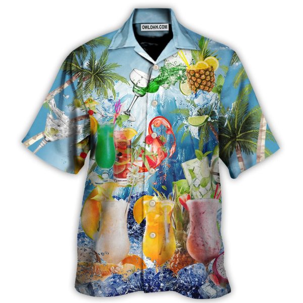 Cocktail Summer With Pieces Of Fruit So Fresh - Hawaiian Shirt Jezsport.com