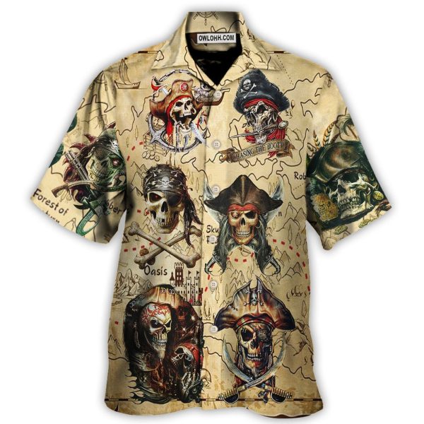 Pirate Chasing The Booty - Hawaiian Shirt Jezsport.com