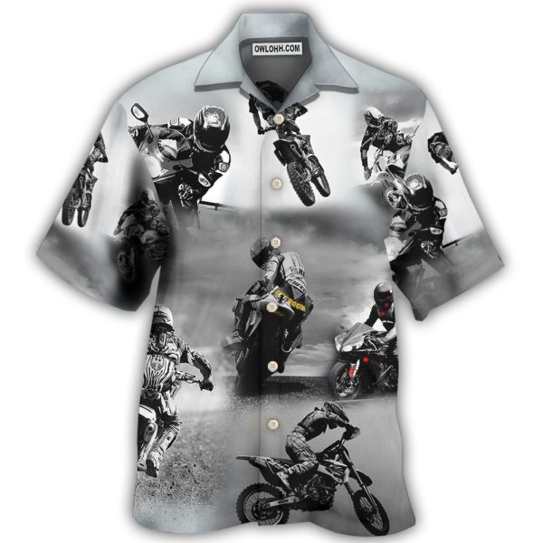 Motorcycle Sometimes I Look Back - Hawaiian Shirt Jezsport.com