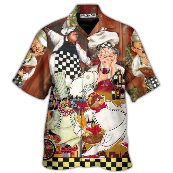 Chef Funny Cooking Vintage Dinner's Time - Hawaiian Shirt Jezsport.com