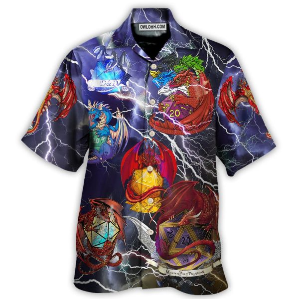 D20 Dragon Thunder Style - Hawaiian Shirt Jezsport.com