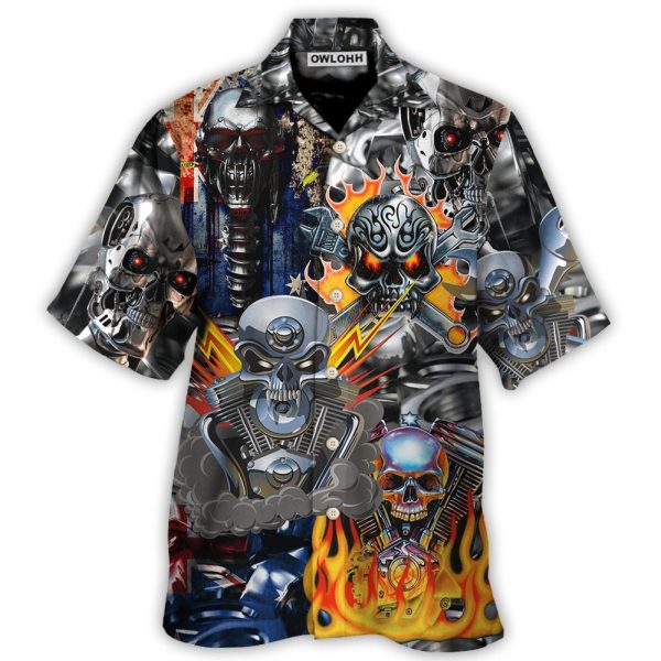 Skull Engine Piston Don't Fix Me Australia - Hawaiian Shirt Jezsport.com