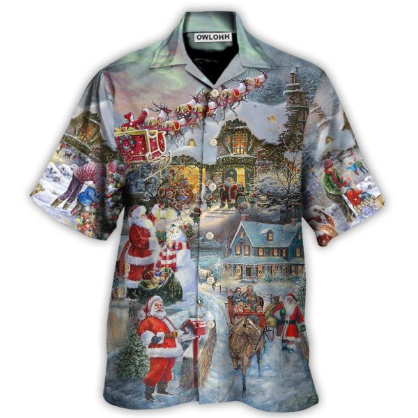 Christmas Wonderful Time Of The Year Santa Claus Coming - Hawaiian Shirt Jezsport.com