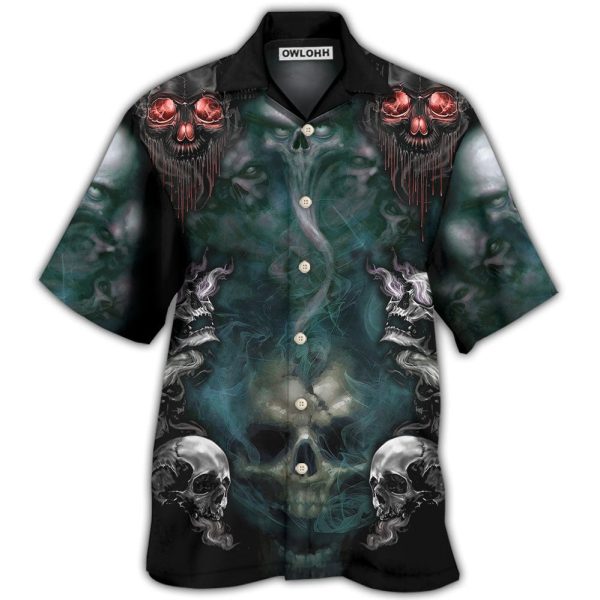 Skull Serial Killer Documentaries And Chill - Hawaiian Shirt Jezsport.com