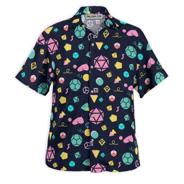 DnD Dice Neon Color Style - Hawaiian Shirt Jezsport.com