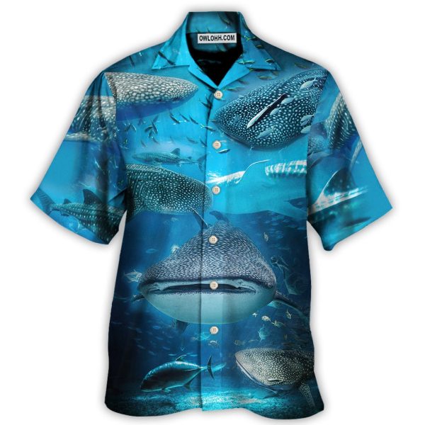 Shark - Swim With Whale Sharks - Hawaiian Shirt Jezsport.com