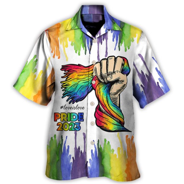 LGBT Pride Love Is Love 2023 - Hawaiian Shirt Jezsport.com