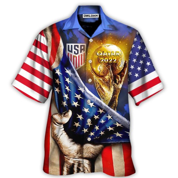 World Cup Qatar 2022 USA Will Be The Champion Flag Vintage - Hawaiian Shirt Jezsport.com