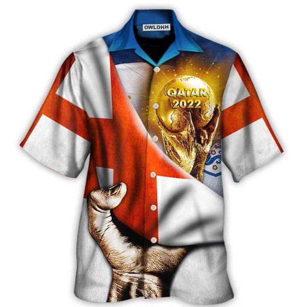 World Cup Qatar 2022 England Will Be The Champion Flag Vintage - Hawaiian Shirt Jezsport.com