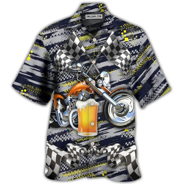 Beer I Like Beer And Motocycles And Maybe 3 People - Hawaiian Shirt Jezsport.com