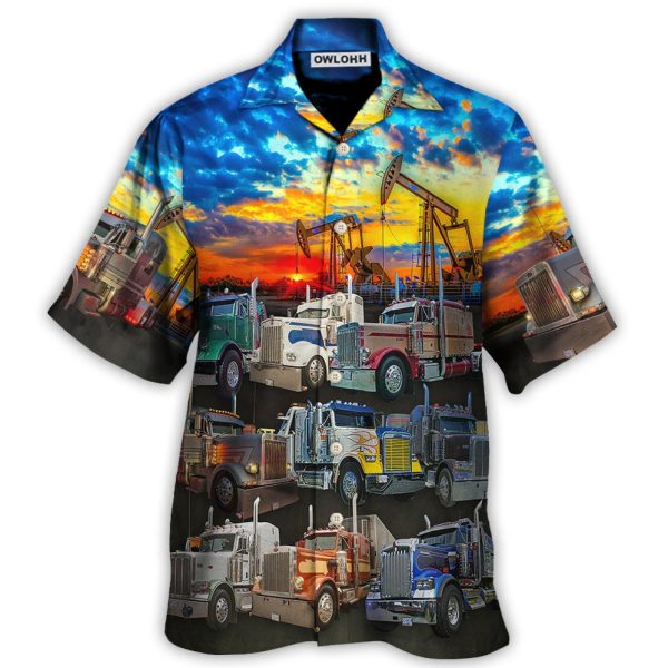 Truck Monster Classic Beautiful Sunset - Hawaiian Shirt Jezsport.com