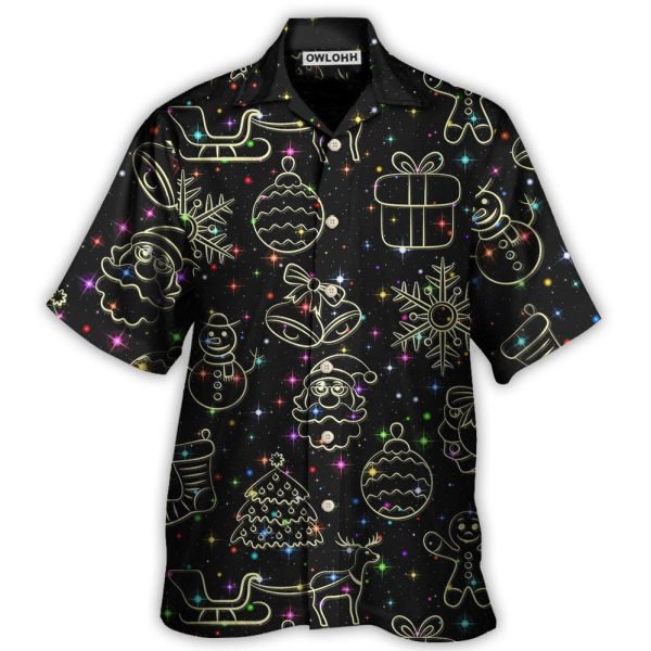 Christmas Neon Light Stary Amazing Night - Hawaiian Shirt Jezsport.com