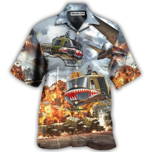 Combat Aircraft Fly Sky Military Planes - Hawaiian Shirt Jezsport.com