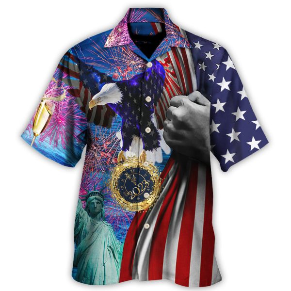 America 2023 New Year America - Hawaiian Shirt Jezsport.com