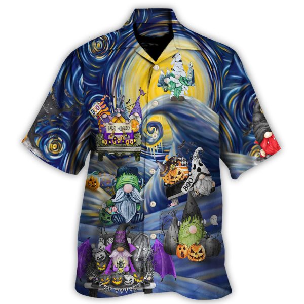 Halloween Gnome Spooky Inviting Haunted House - Hawaiian Shirt Jezsport.com