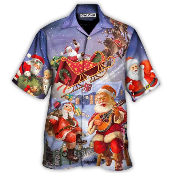 Christmas Santa Claus Funny Art Style - Hawaiian Shirt Jezsport.com