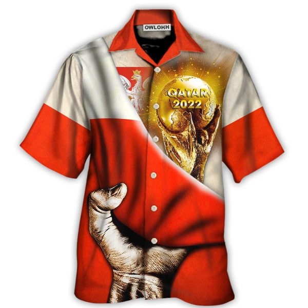 World Cup Qatar 2022 Poland Will Be The Champion Flag Vintage - Hawaiian Shirt Jezsport.com