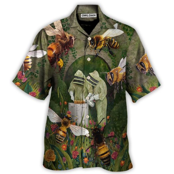 Bee Alert Beekeeper Vintage Style - Hawaiian Shirt Jezsport.com