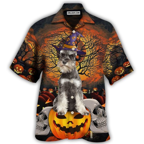 Halloween Schnauzer My Lovely Dog - Hawaiian Shirt Jezsport.com